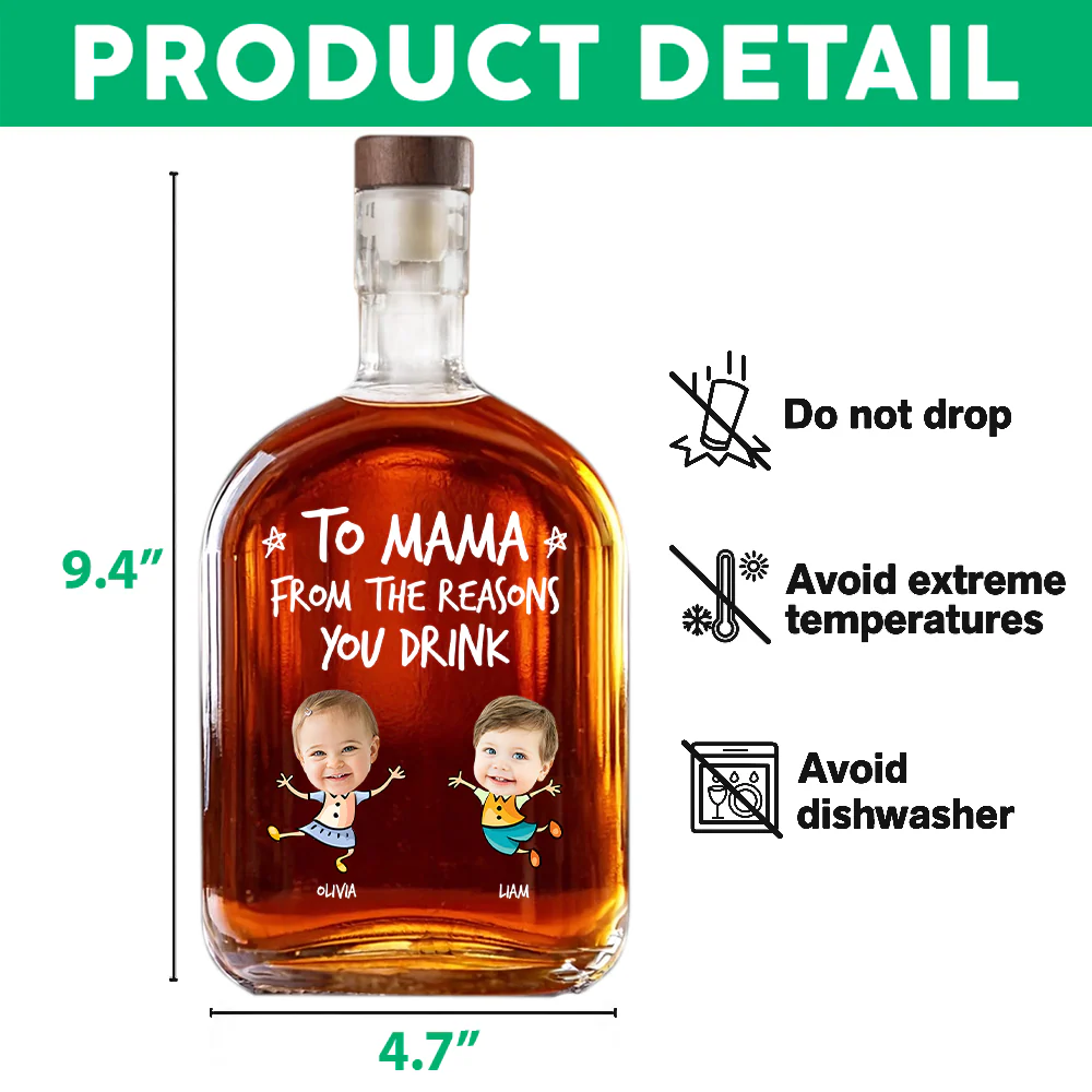 Personalized To Dad From The Reasons You Drink Whiskey Bottle CH07 896006 - Image 14