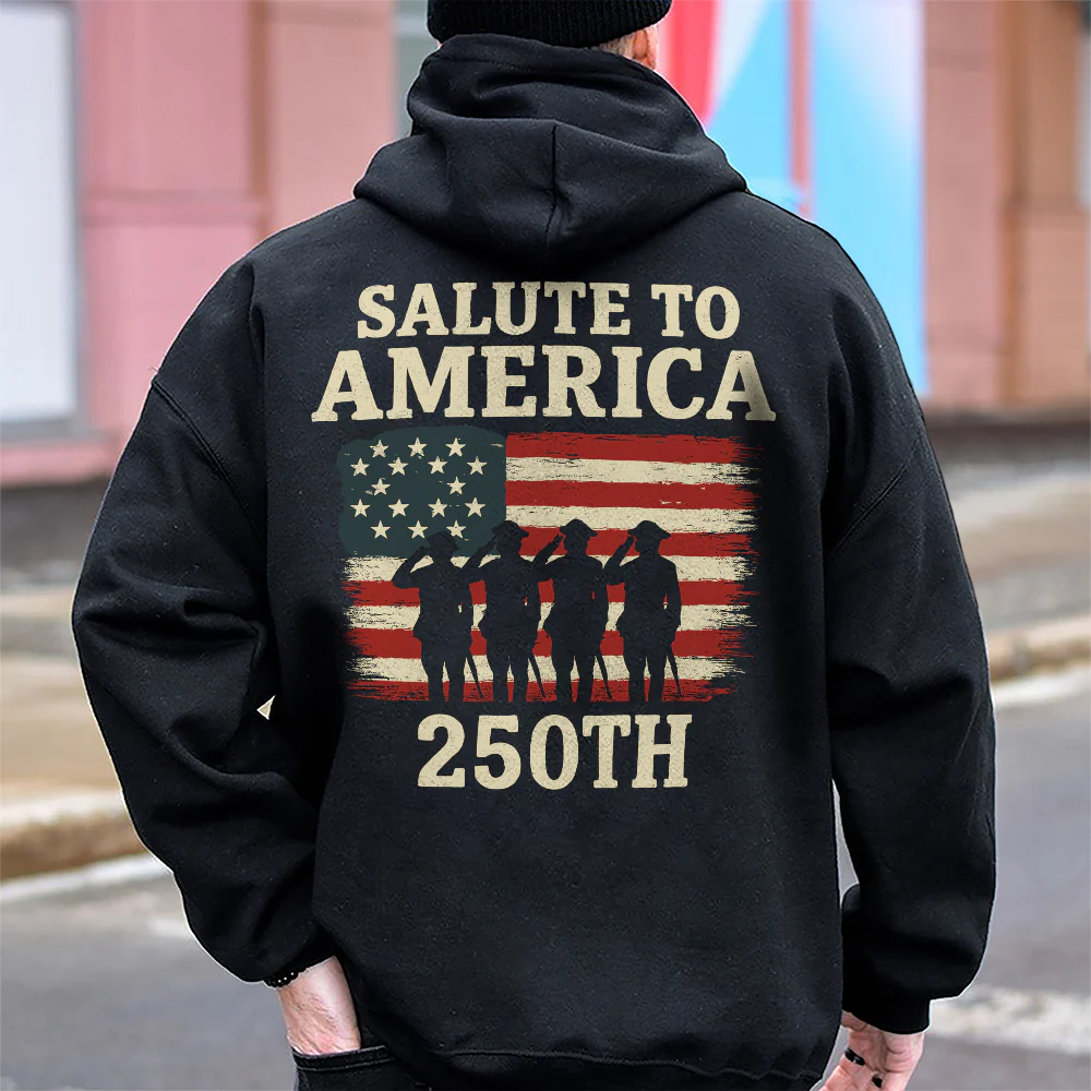 Salute To America 250th Veteran Back Side Dark Shirt Happy America 250 Gifts CH07 896724 - Image 5
