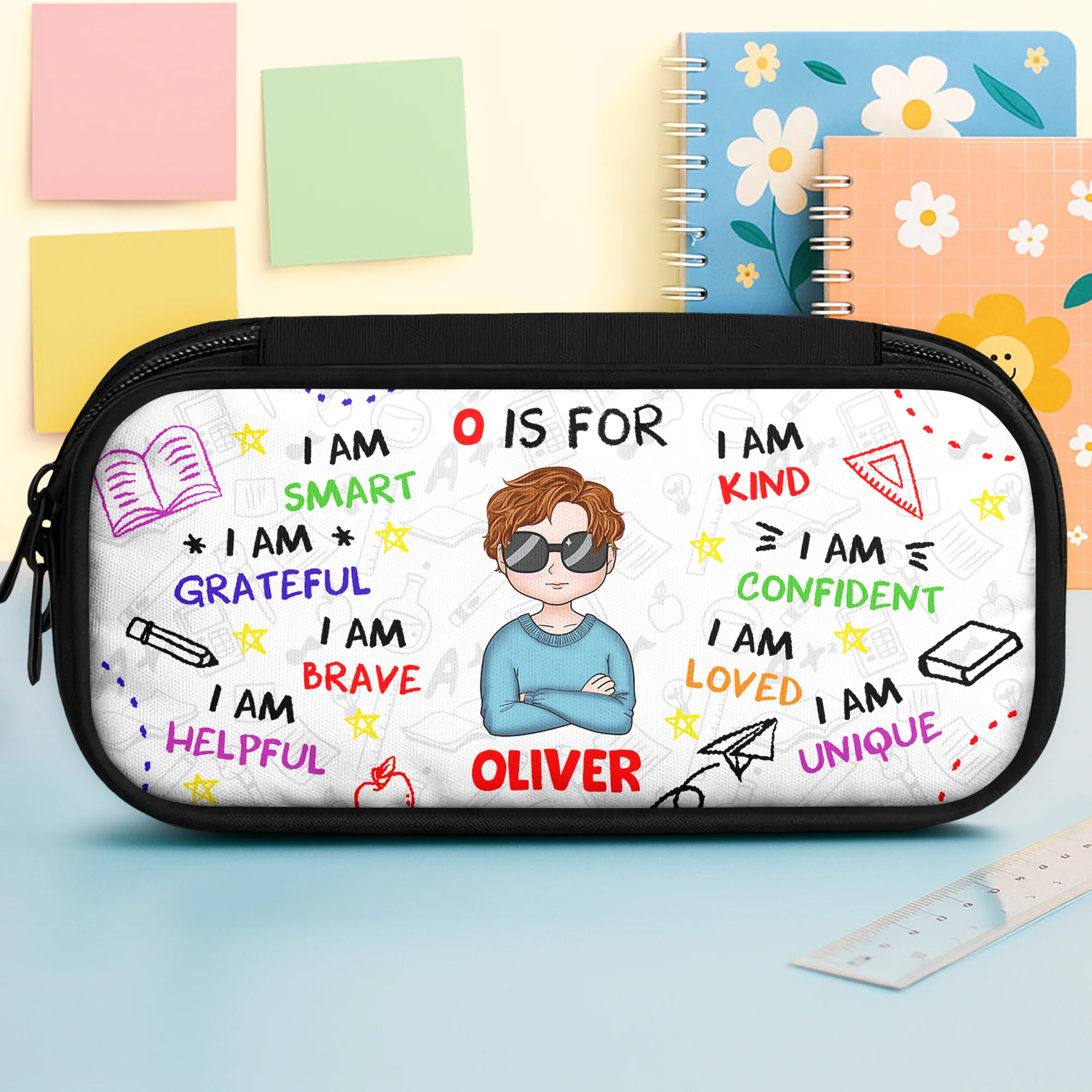 School Kid Affirmations - Personalized Pencil Case Back To School Gift For Daughter Son CH07 896262 - Image 8