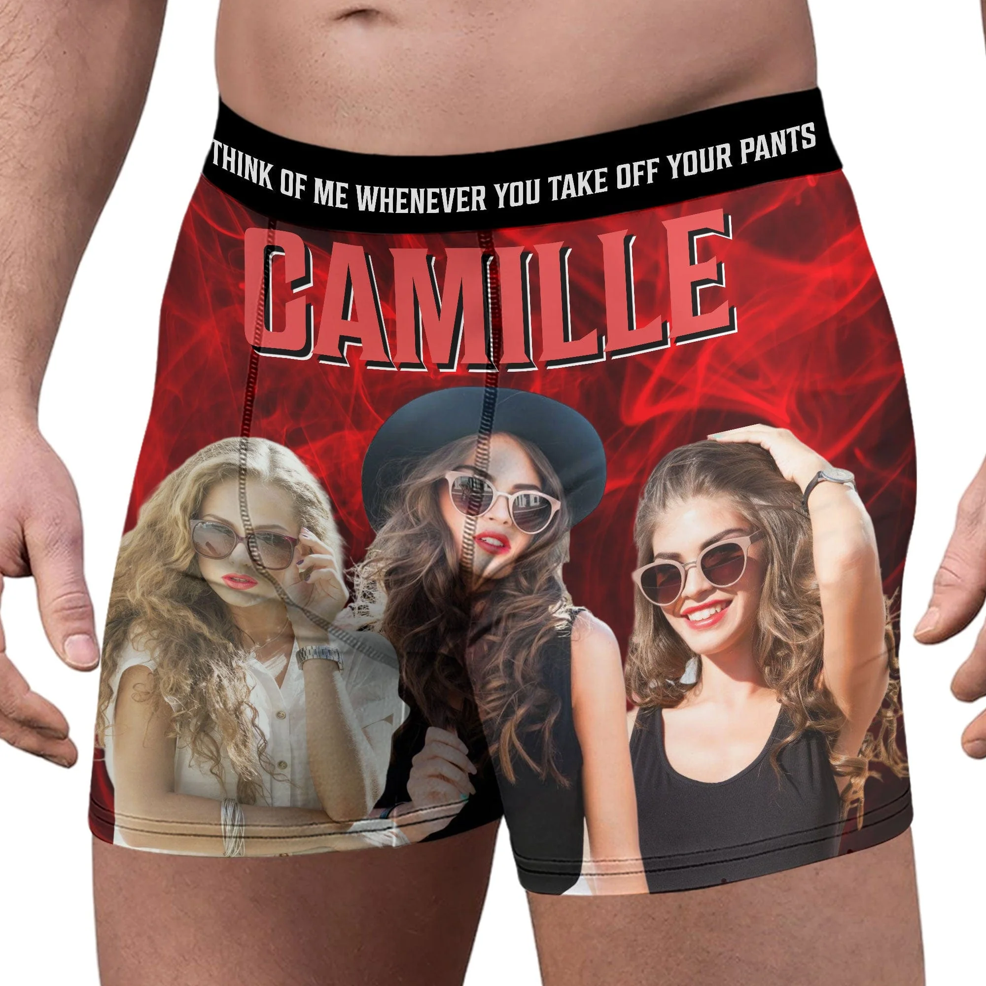 Think of Me Whenever You Take Off You Pant Custom Photo Man's Boxer Gift For Boyfriend Husband CH07 895208 - Image 3