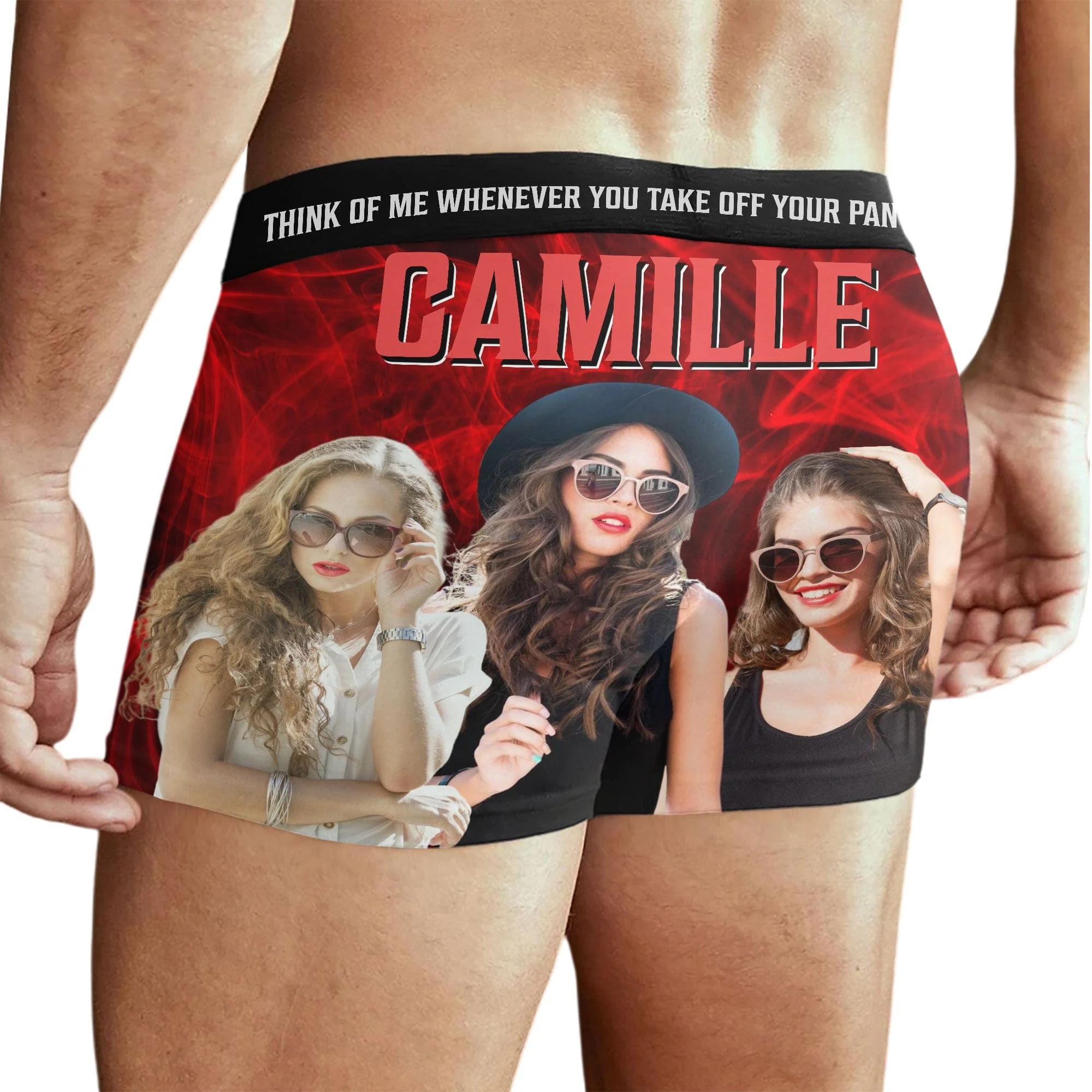 Think of Me Whenever You Take Off You Pant Custom Photo Man's Boxer Gift For Boyfriend Husband CH07 895208 - Image 4