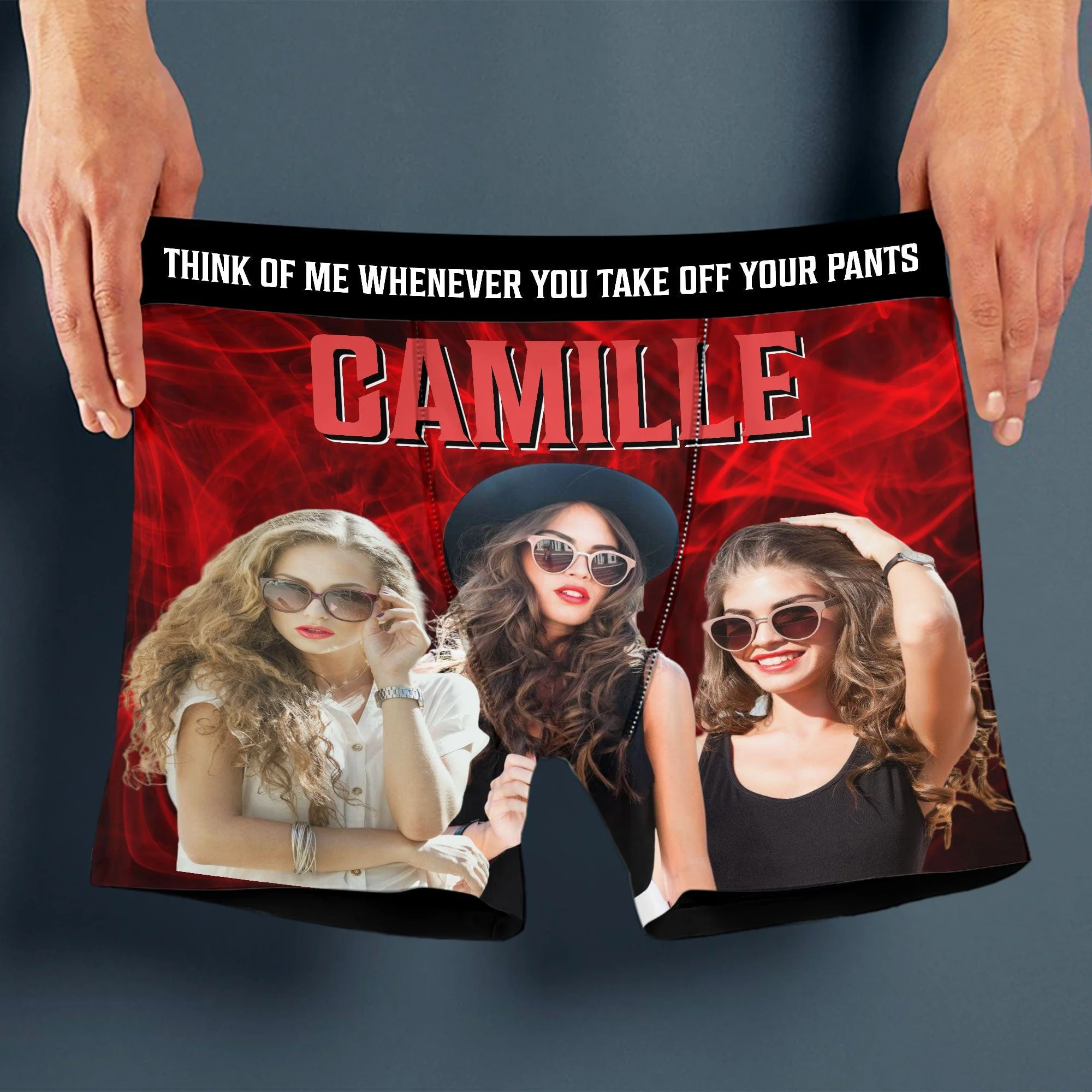 Think of Me Whenever You Take Off You Pant Custom Photo Man's Boxer Gift For Boyfriend Husband CH07 895208 - Image 8