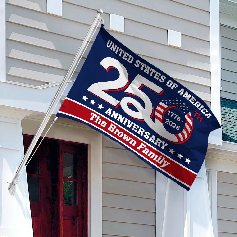 United States of America 1776-2026 250th Anniversary - USA Semiquincentennial Patriotic Outdoor House Flag CH07 910186 - Image 2