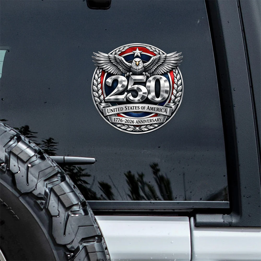 United States Of America 1776-2026 Anniversary Car Window Decal Sticker CH07 910390