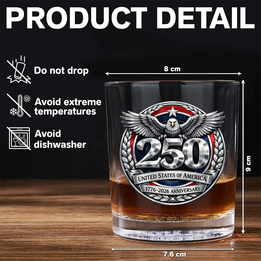 United States Of America 1776-2026 Anniversary Whiskey Glass CH07 910392 - Image 6