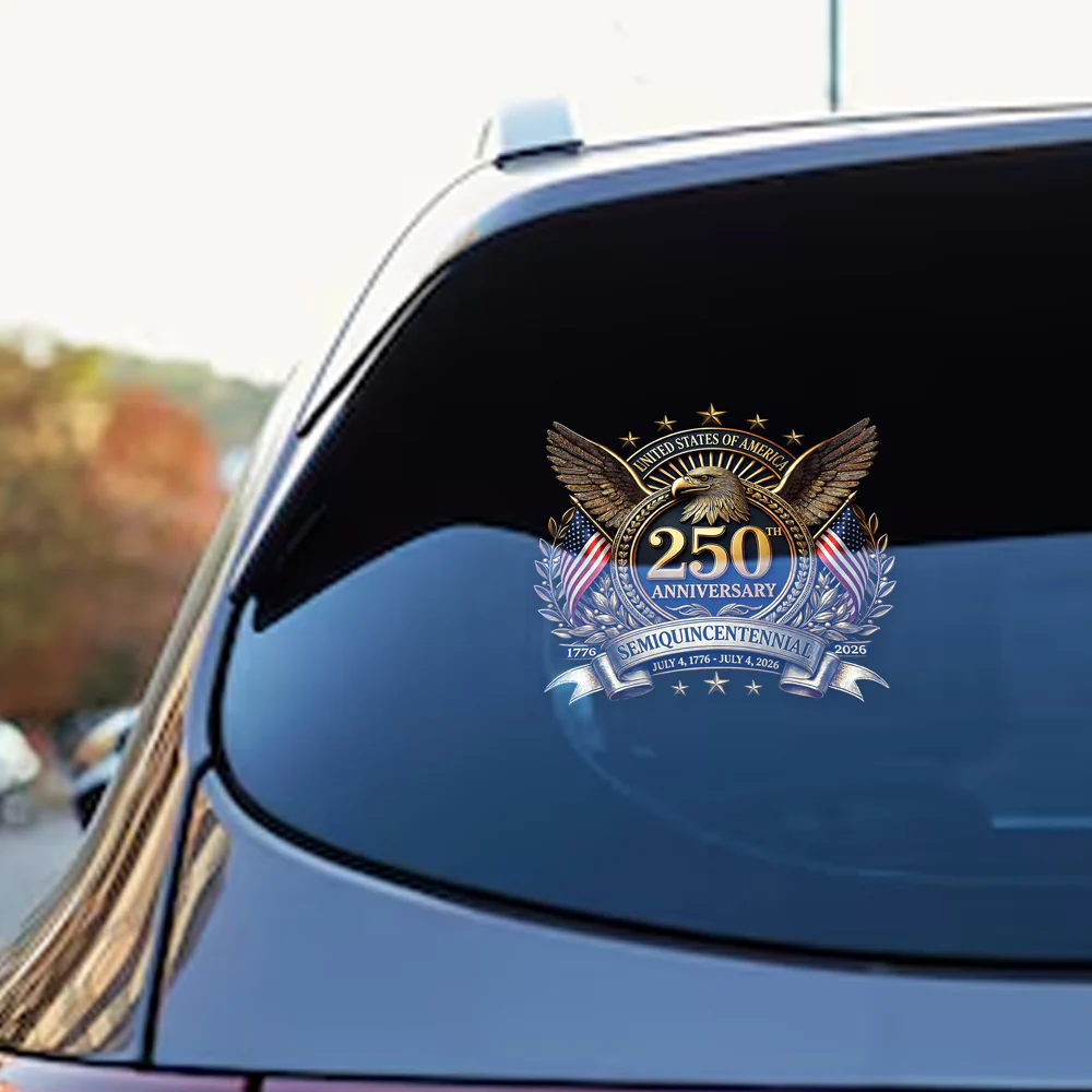 United States Of America 250th Anniversary Semiquincentennial Car Window Decal Sticker CH07 910322 - Image 2