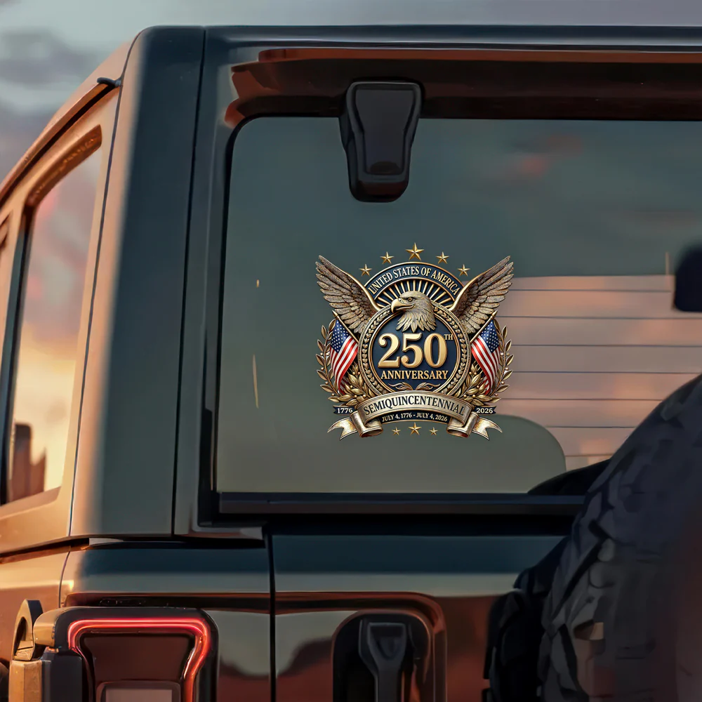 United States Of America 250th Anniversary Semiquincentennial Car Window Decal Sticker CH07 910322 - Image 5