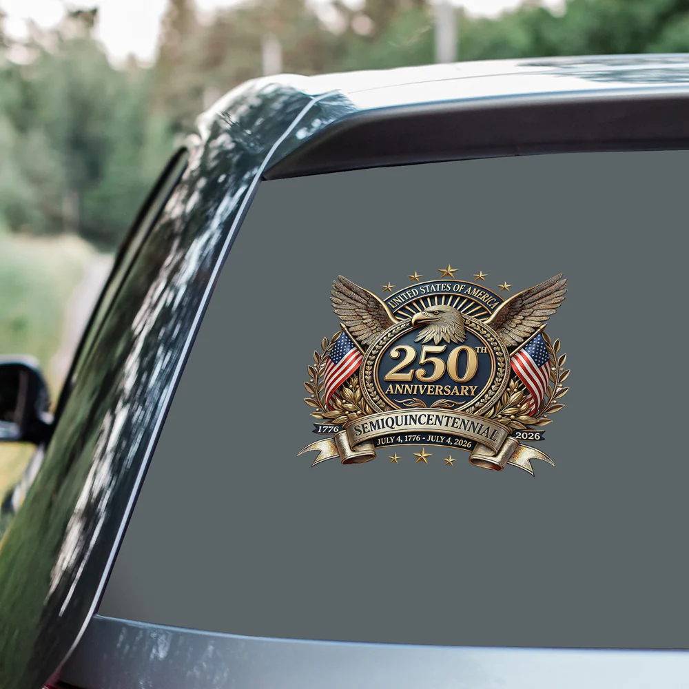 United States Of America 250th Anniversary Semiquincentennial Car Window Decal Sticker CH07 910322 - Image 6