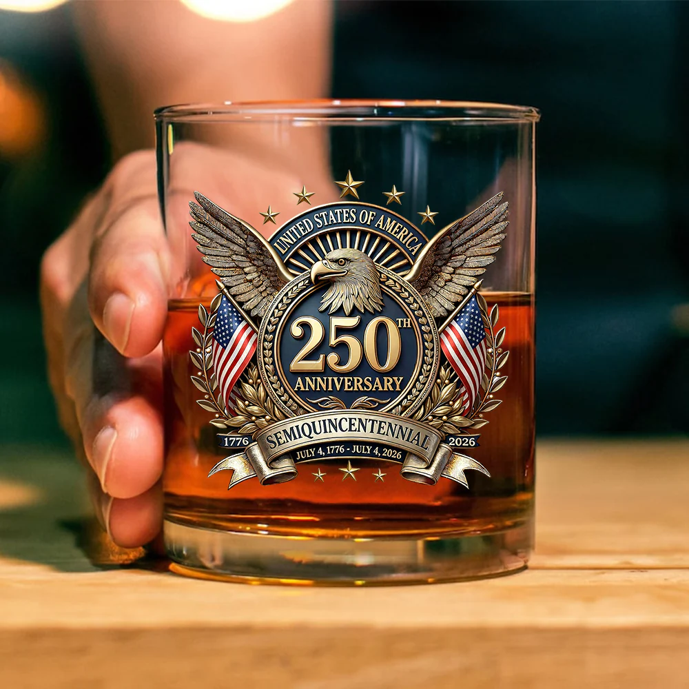 United States Of America 250th Anniversary Semiquincentennial Whiskey Glass CH07 910324 - Image 2
