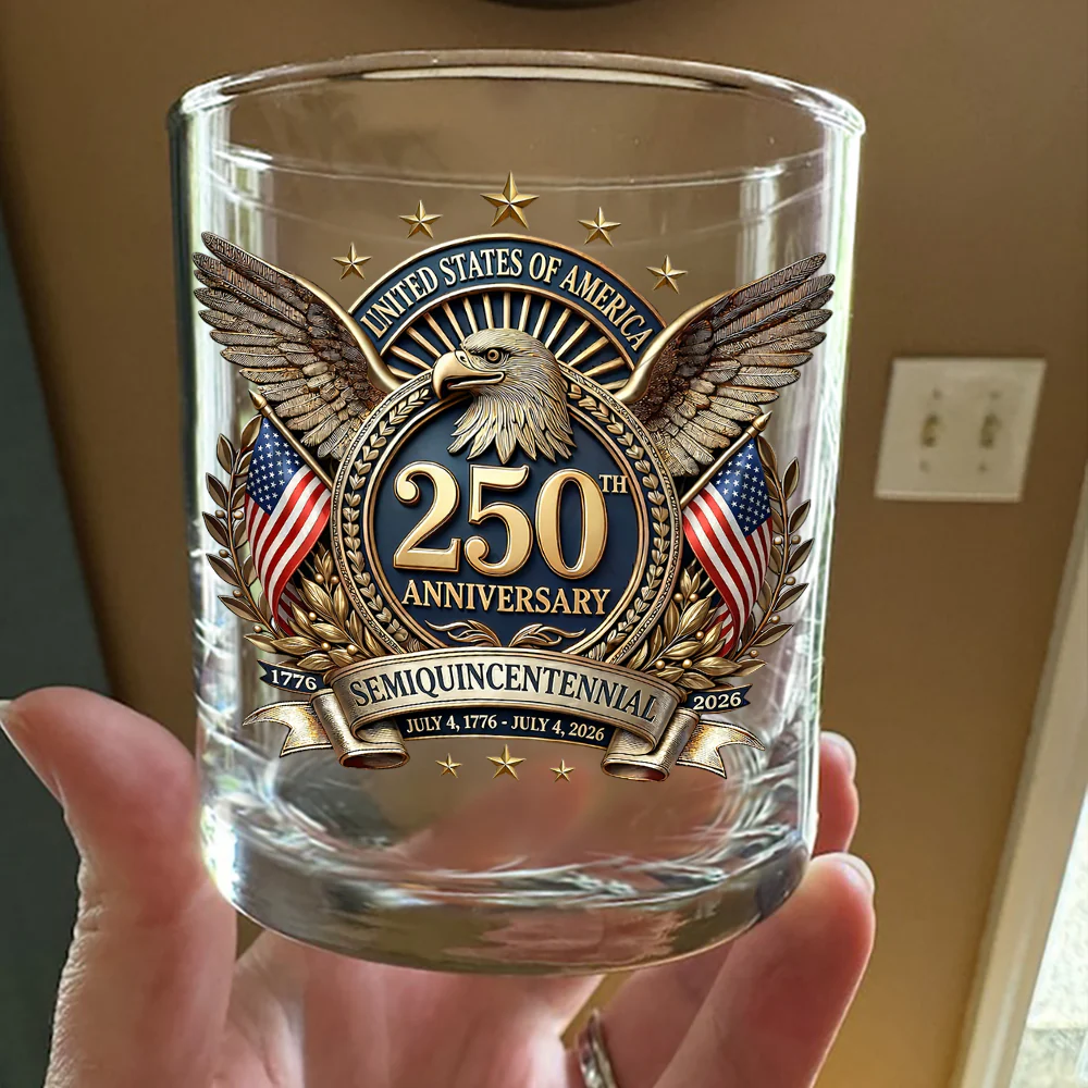 United States Of America 250th Anniversary Semiquincentennial Whiskey Glass CH07 910324 - Image 3