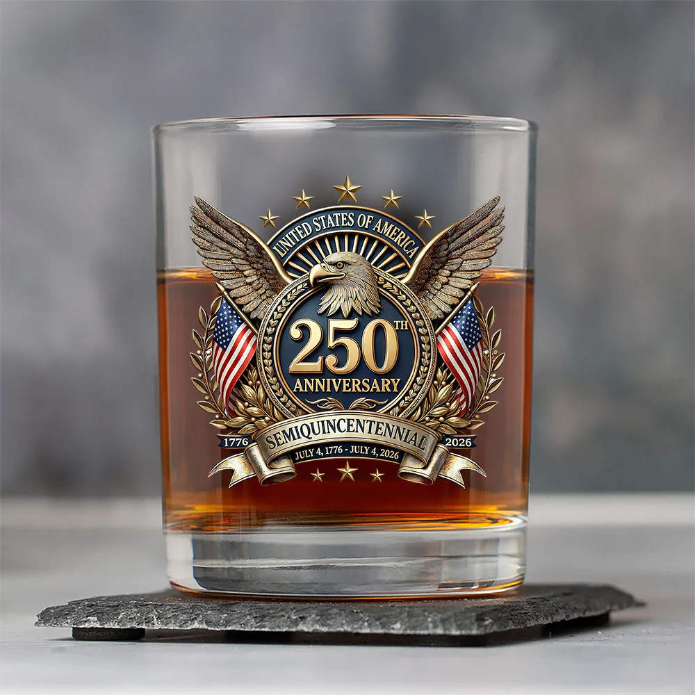 United States Of America 250th Anniversary Semiquincentennial Whiskey Glass CH07 910324 - Image 4