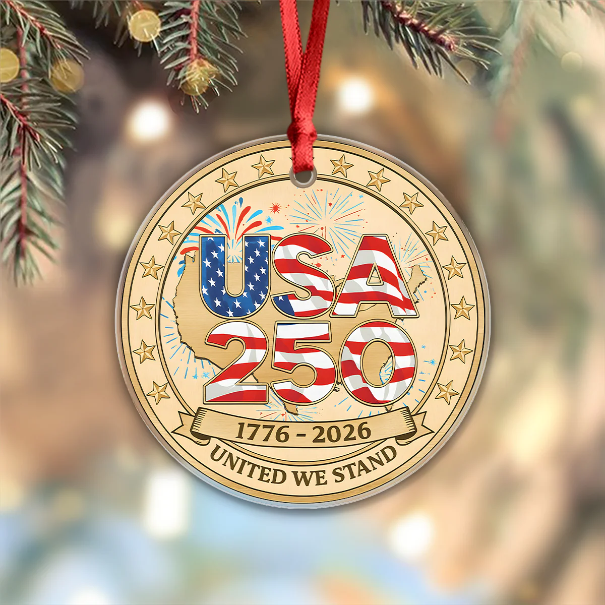 USA 250th Anniversary Acrylic Ornament 250 Years of The United States Patriotism Gifts CH07 899606 - Image 6