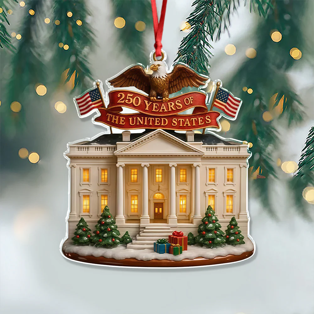USA 250th Anniversary Acrylic Ornament Patriotic American Bicentennial Decor for Christmas CH07 899236 - Image 2