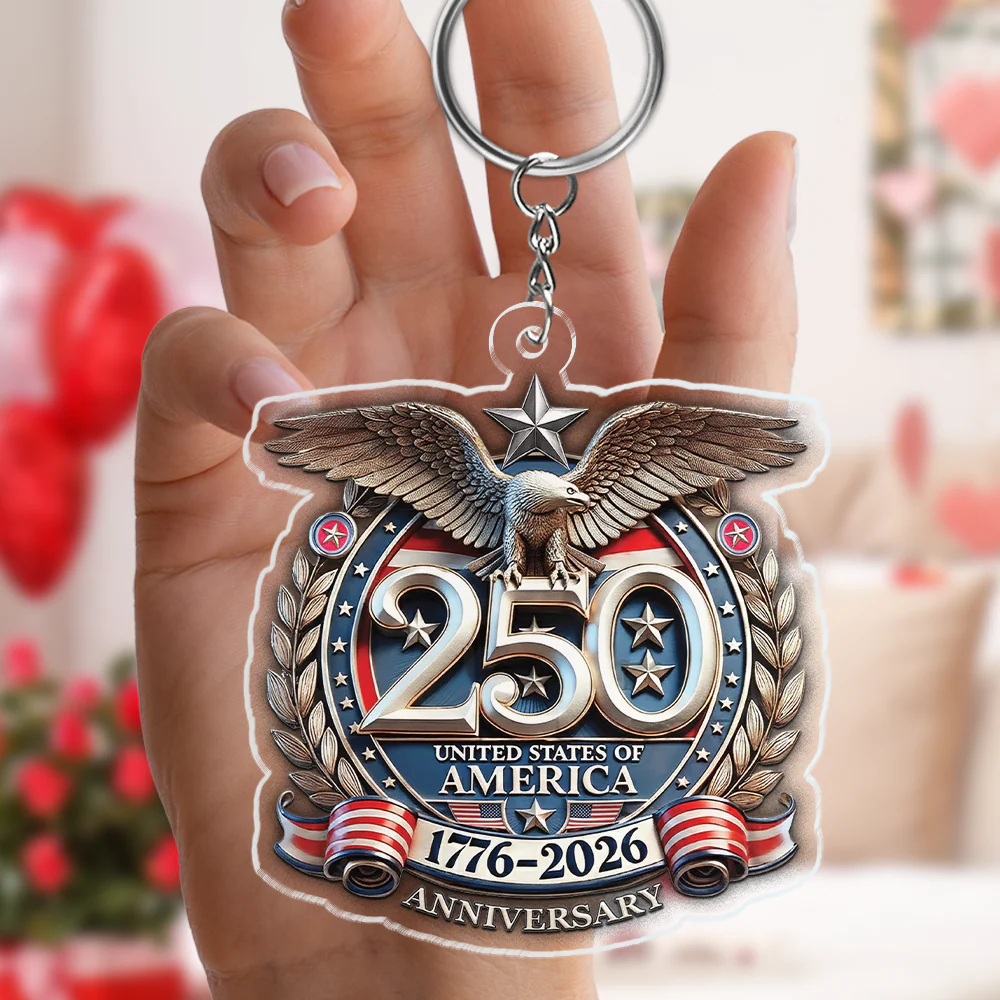USA Eagles 250th Anniversary Semiquincentennial 1776-2026 Acrylic Keychain CH07 910614 - Image 6