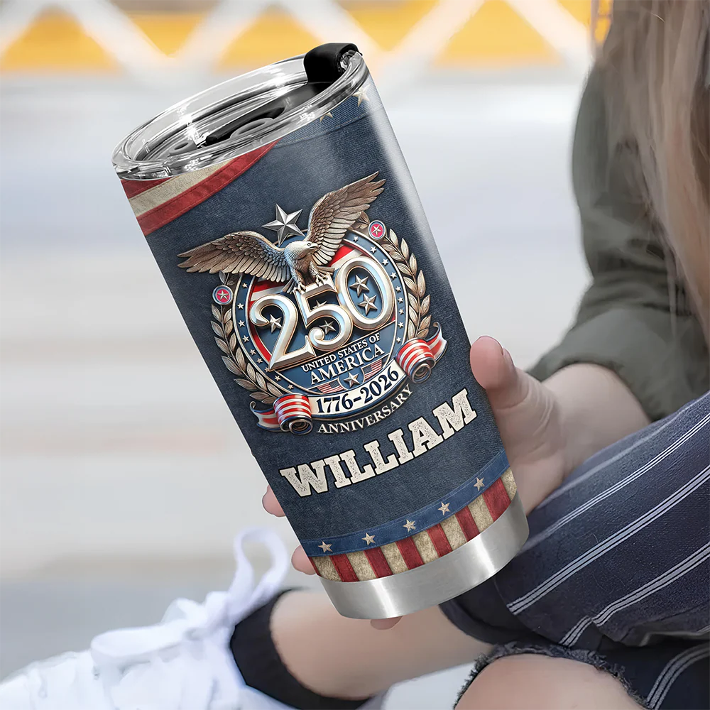 USA Eagles 250th Anniversary Semiquincentennial 1776-2026 Fat Tumbler CH07 910588 - Image 5