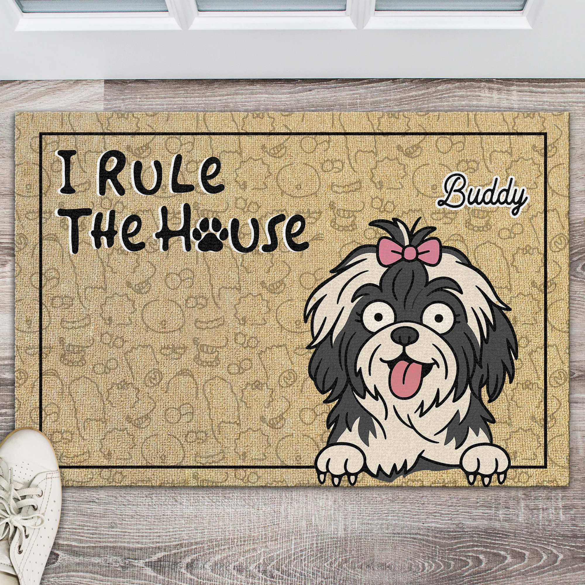 We Rule The House - Personalized Doormat For Dog Lovers, Home Decor Gift CH07 895666 - Image 4