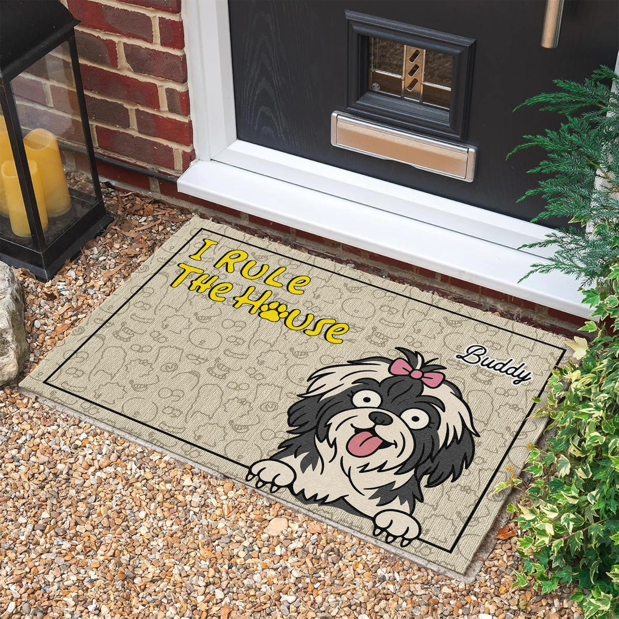 We Rule The House - Personalized Doormat For Dog Lovers, Home Decor Gift CH07 895666 - Image 5