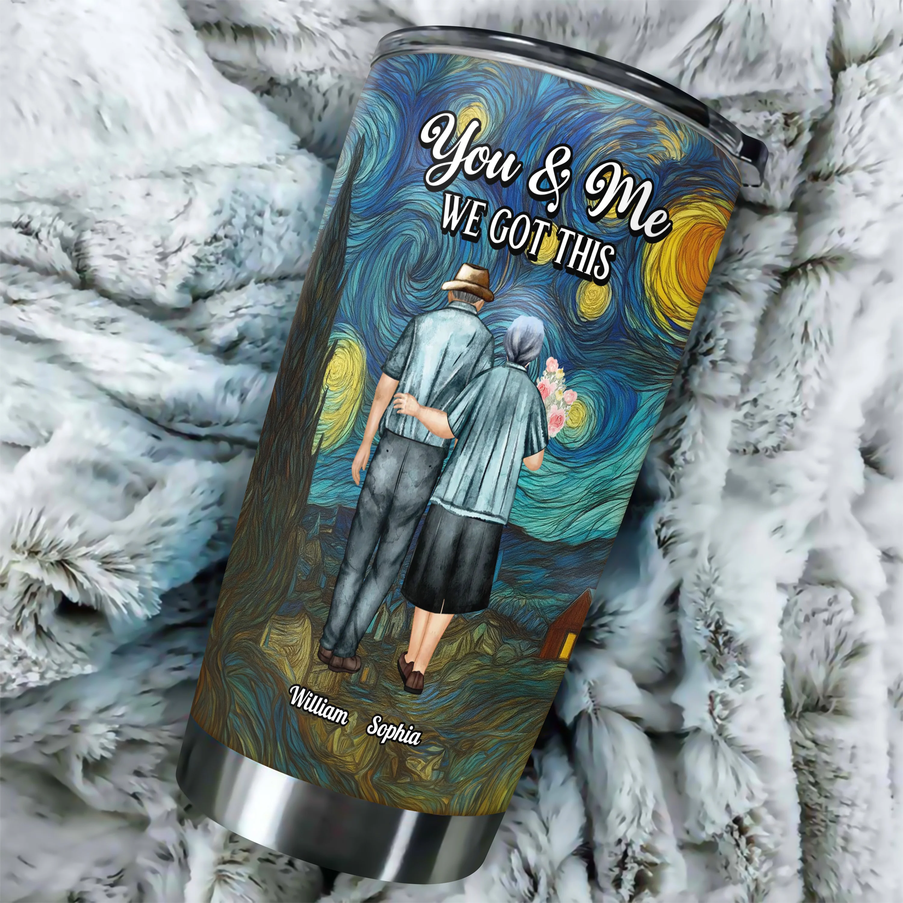 You & Me We Got This Starry Night Personalized Fat Tumbler Anniversary Gifts For Couple CH07 896528 - Image 2