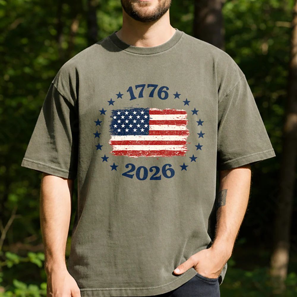 1776-2026 Patriotic USA Flag Comfort Shirt Independence Day Gift LM32 669209 - Image 2