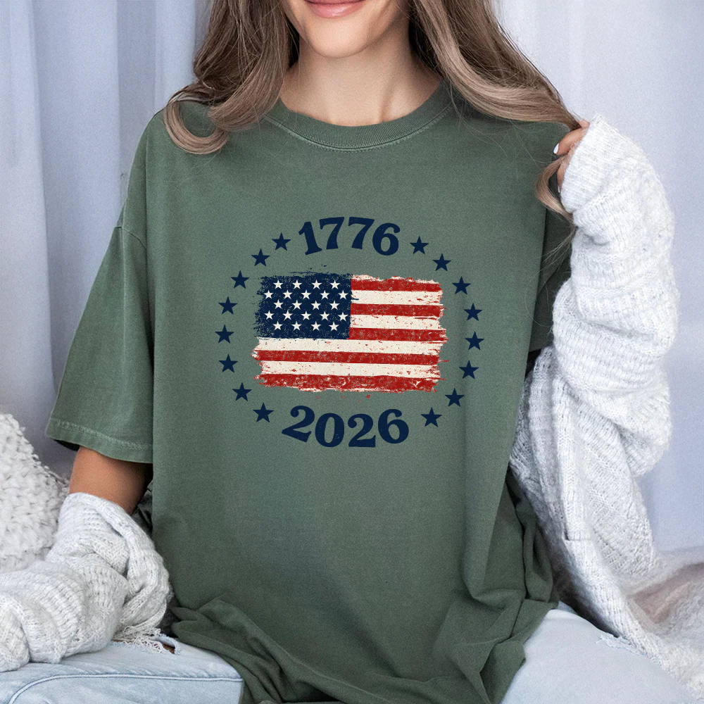 1776-2026 Patriotic USA Flag Comfort Shirt Independence Day Gift LM32 669209 - Image 6