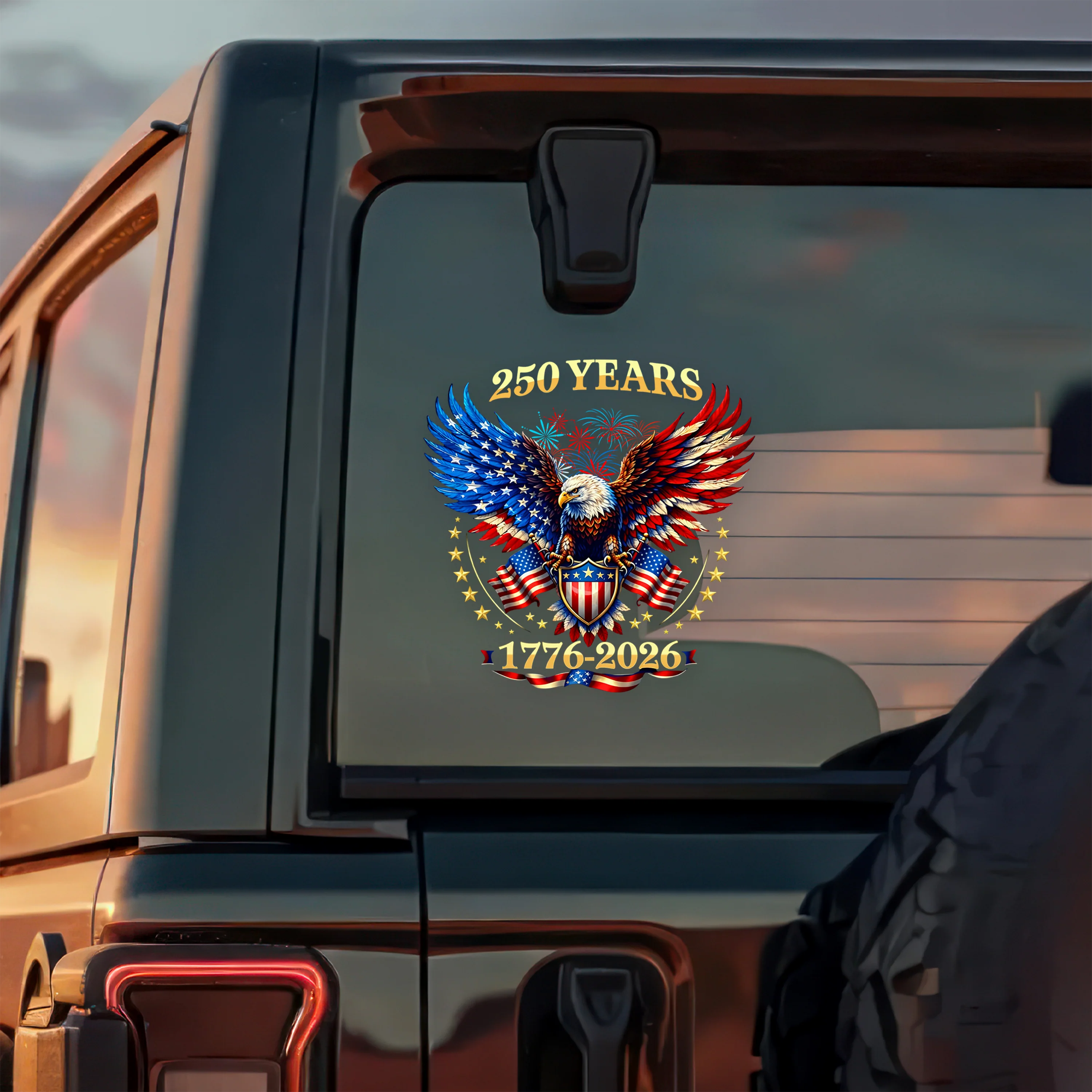 250 Years American 1776-2026 Car Window Decal Sticker HA75 920178 - Image 5