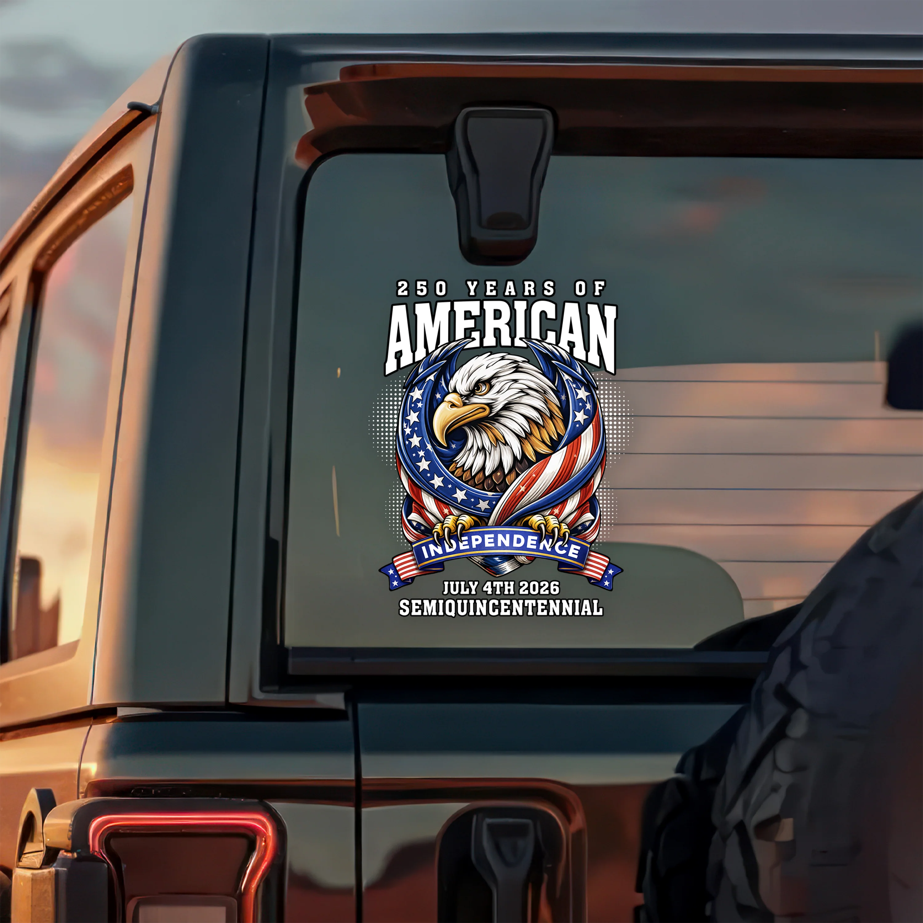 250 Years Of American Anniversary Car Window Decal Sticker TH10 898407 - Image 5