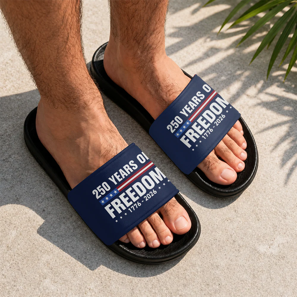 250 Years Of Freedom 1776-2026 Slide Sandals CH07 911644 - Image 6