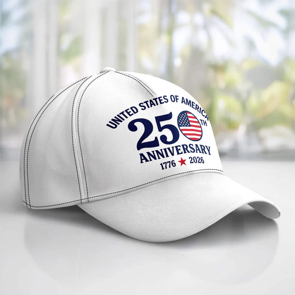 250th Anniversary 1776-2026 Patriotic USA AOP Cap TH10 170217 - Image 2