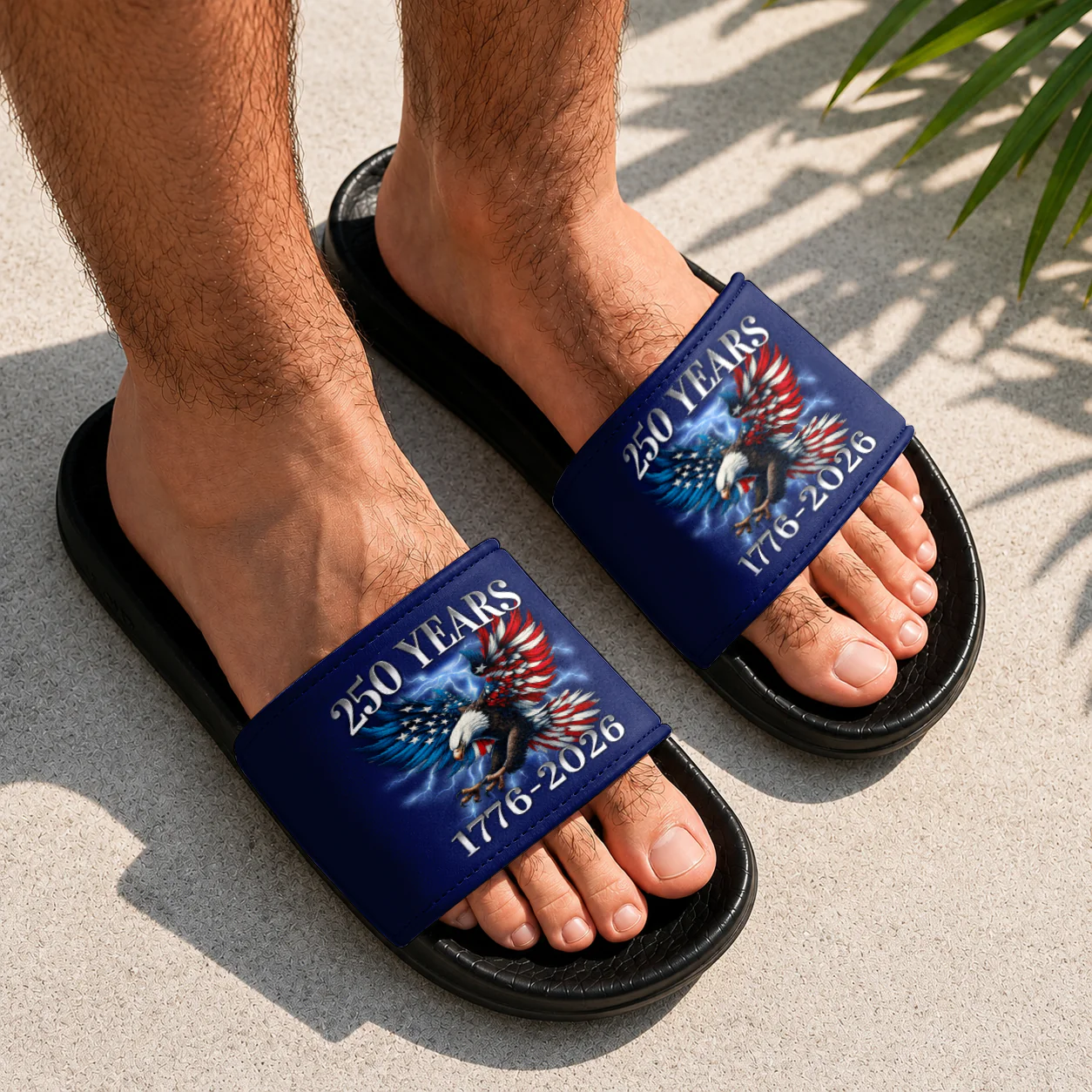 250th Anniversary Eagle Patriotic American Slide Sandals CH07 911660 - Image 6