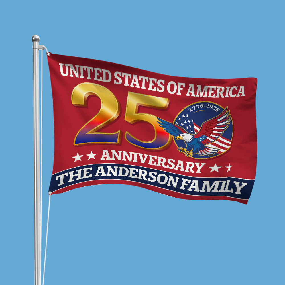 250th Anniversary USA Eagle Patriotic House Flag LM32 897557 - Image 5
