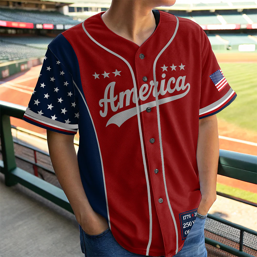 America 1776-2026 250 Years Of Freedom Jersey Shirt TH10 170171 - Image 2