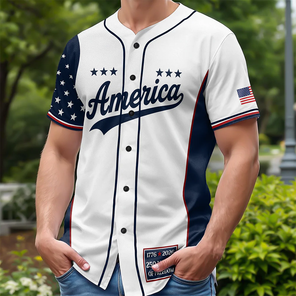 America 1776-2026 250 Years Of Freedom Jersey Shirt TH10 170171 - Image 3