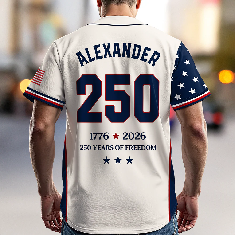 America 1776-2026 250 Years Of Freedom Jersey Shirt TH10 170171 - Image 4