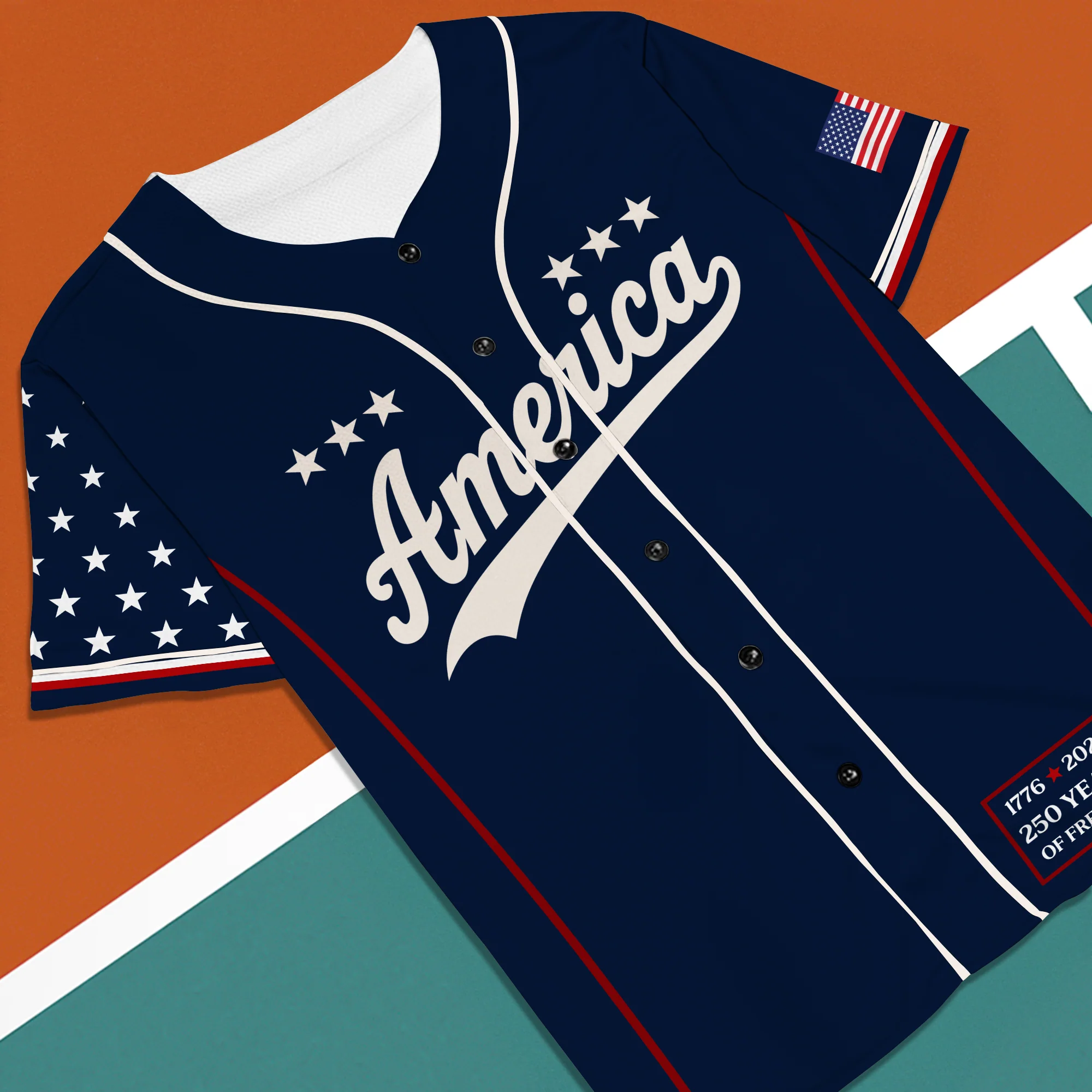 America 1776-2026 250 Years Of Freedom Jersey Shirt TH10 170171 - Image 9