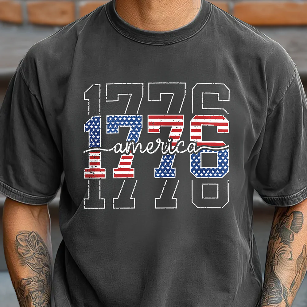 America 1776 Flag Anniversary Comfort Shirt TH10 170183 - Image 8