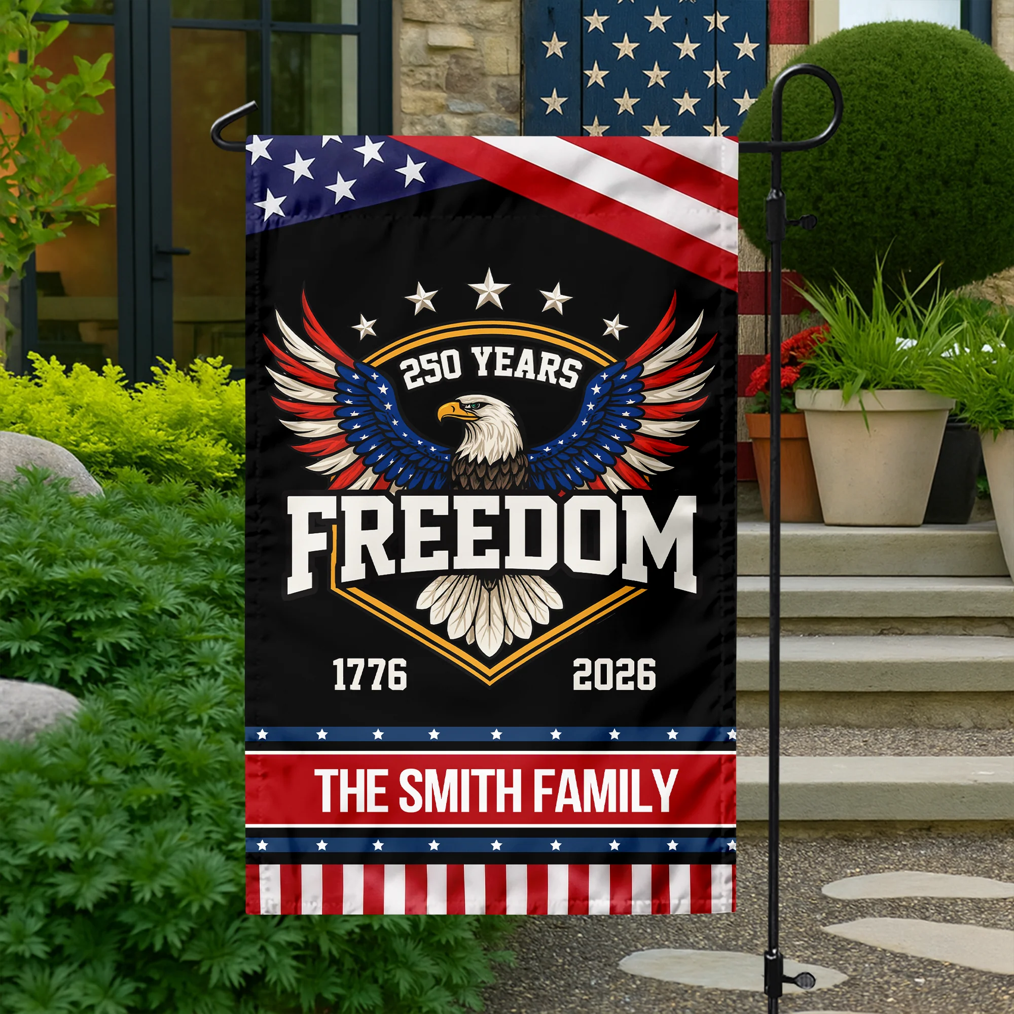 250 Years of Freedom America 1776–2026 Anniversary Garden Flag HA75 898660