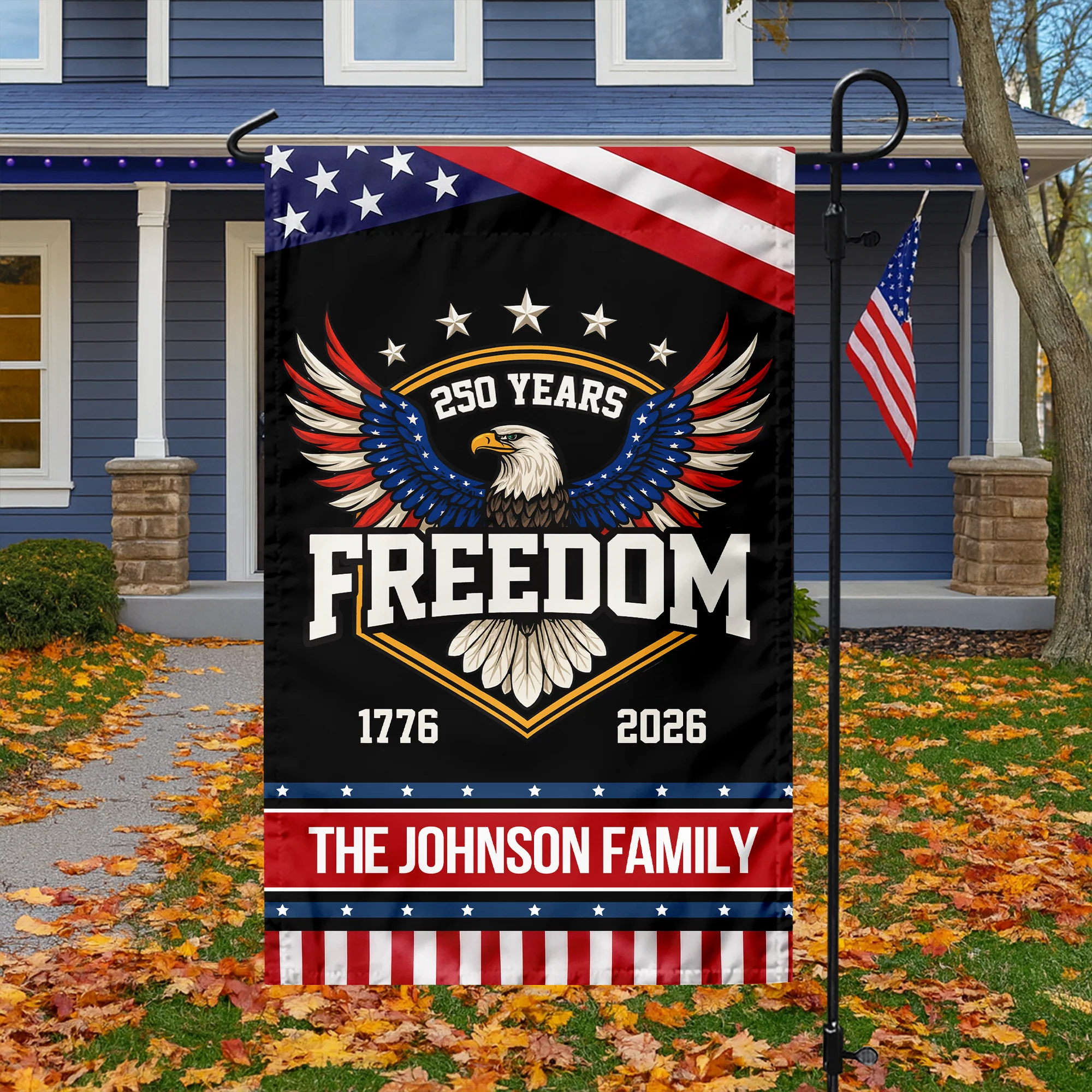 250 Years of Freedom America 1776–2026 Anniversary Garden Flag HA75 898660 - Image 4