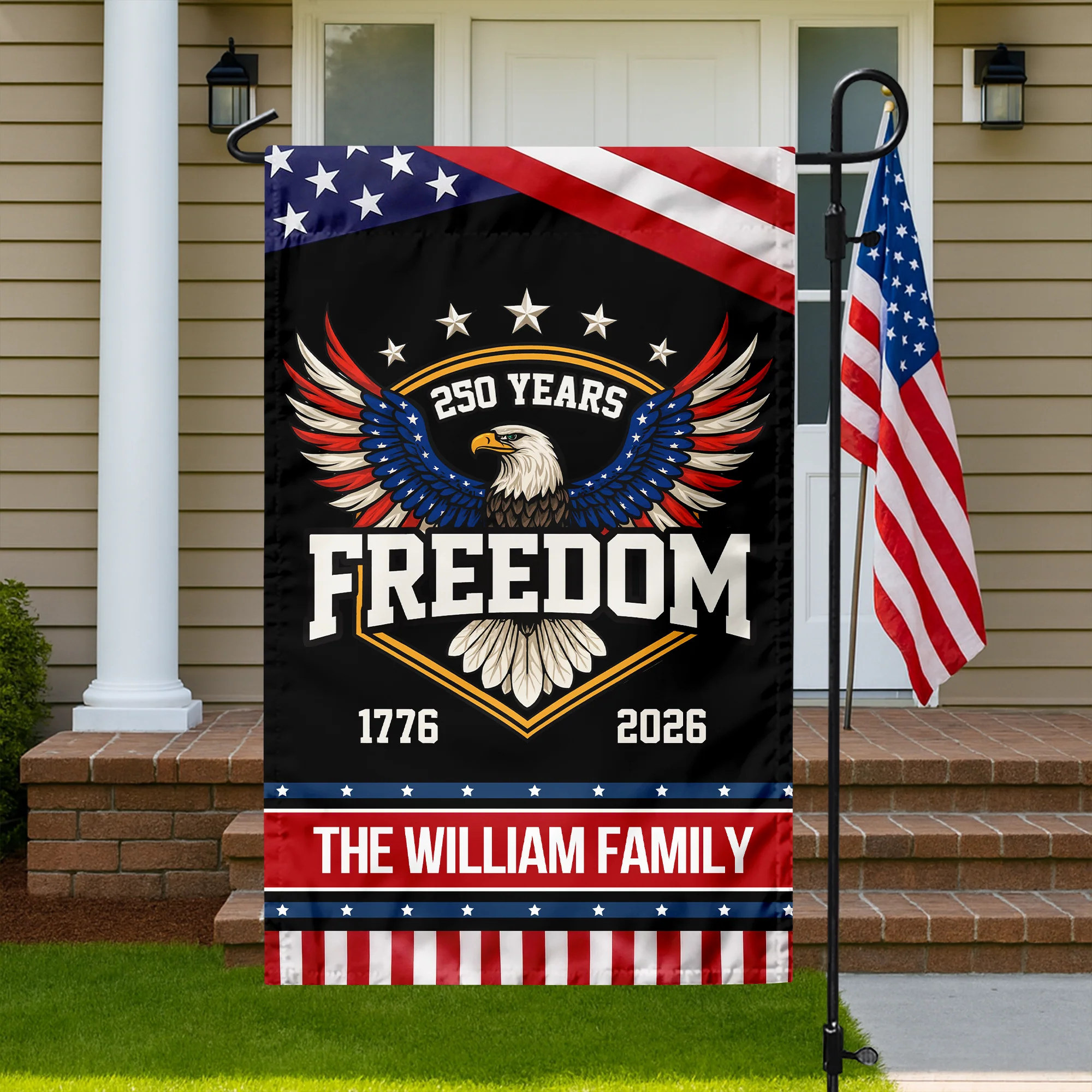 250 Years of Freedom America 1776–2026 Anniversary Garden Flag HA75 898660 - Image 5
