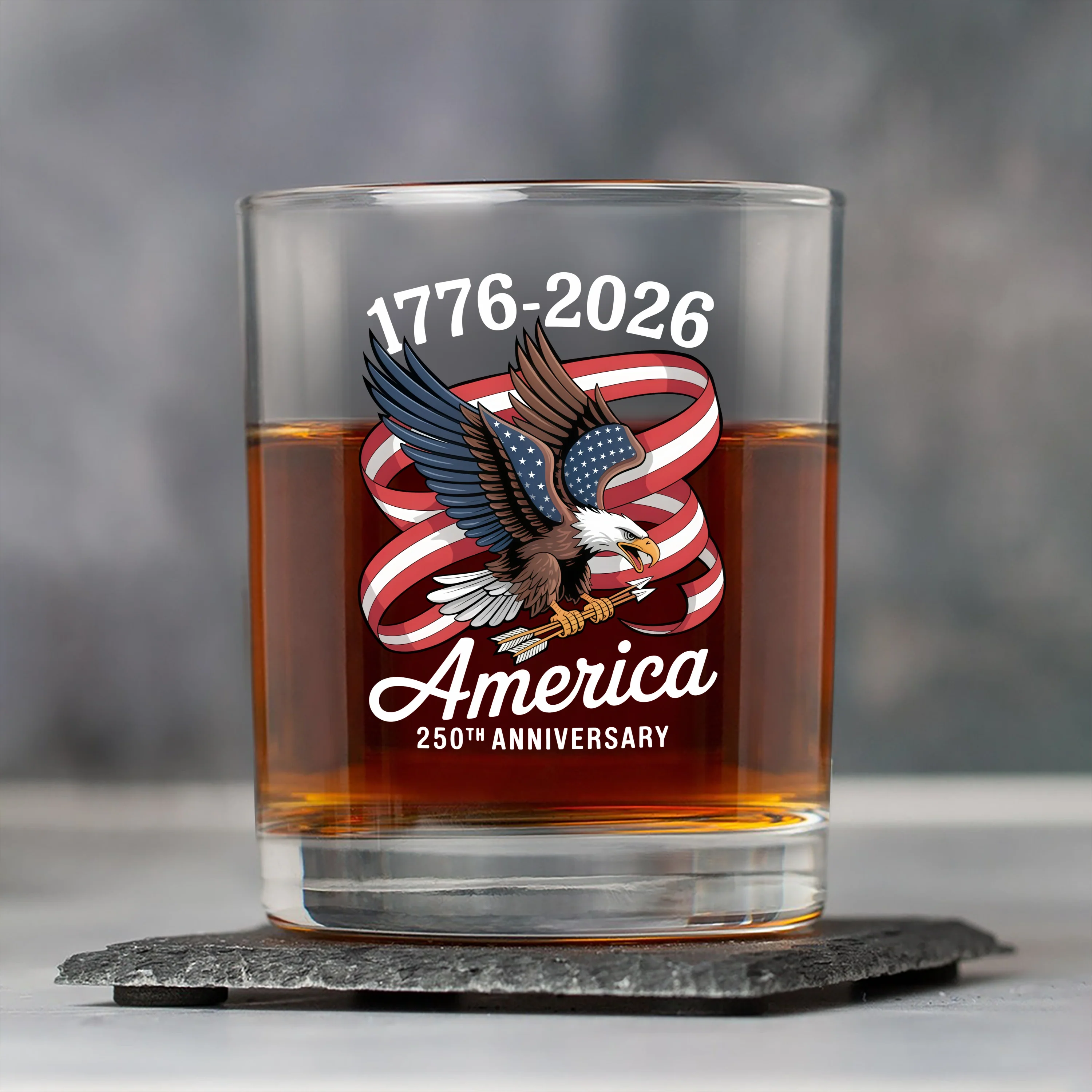 America 250Th Anniversary 1776-2026 Eagle Whiskey Glass HA75 920262 - Image 4