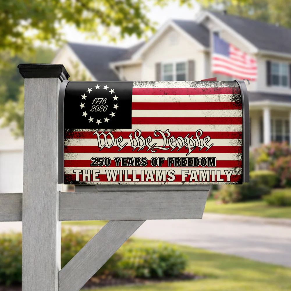 America 250th Anniversary 1776 2026 Semiquincentennial We The People Patriotic Mailbox Cover HO82 901052 - Image 2
