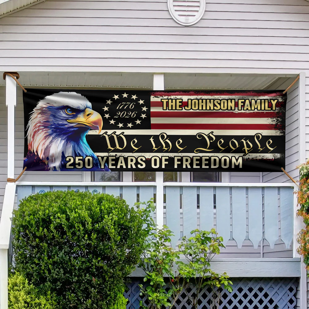 America 250th Anniversary Fence Banner We The People Patriotic Banner HA75 898784 - Image 3