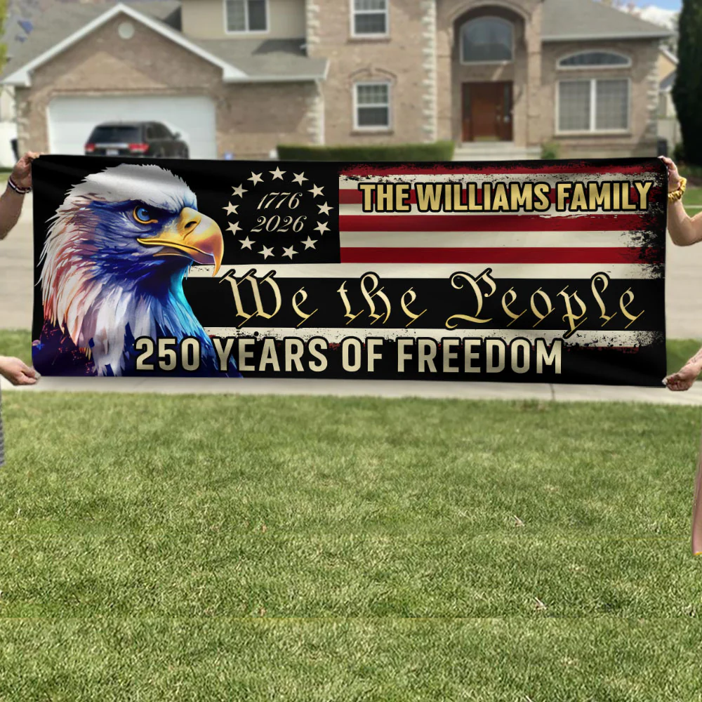 America 250th Anniversary Fence Banner We The People Patriotic Banner HA75 898784 - Image 4