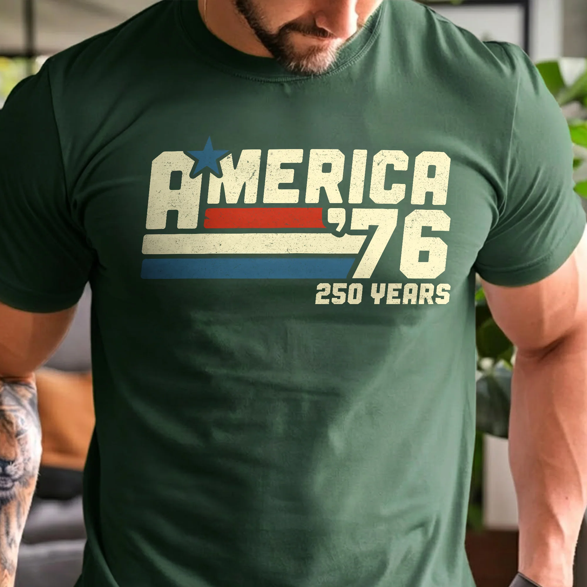 America 76 250 Years Retro Vintage 1776 2026 Patriotic 4th July Comfort Shirt HA75 921544 - Image 6