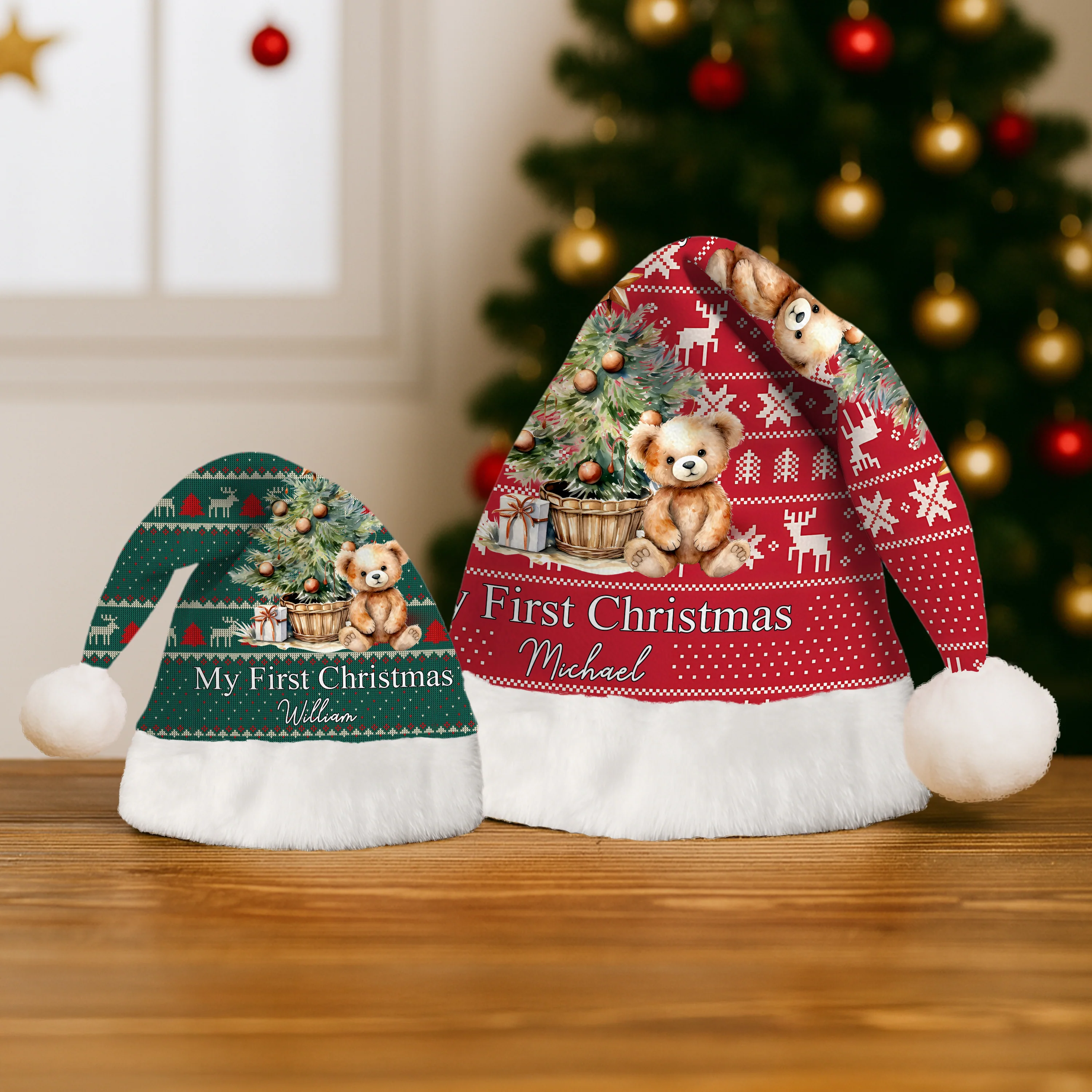 Baby's First Christmas - Personalized Santa Hat LM32 895067 - Image 3