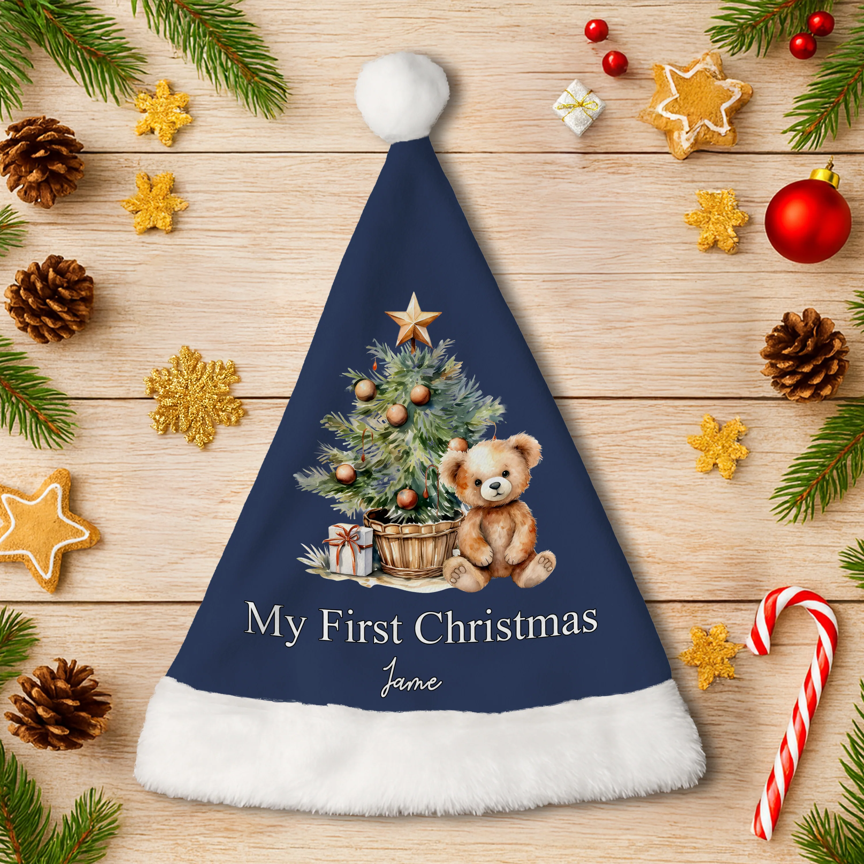 Baby's First Christmas - Personalized Santa Hat LM32 895067 - Image 4