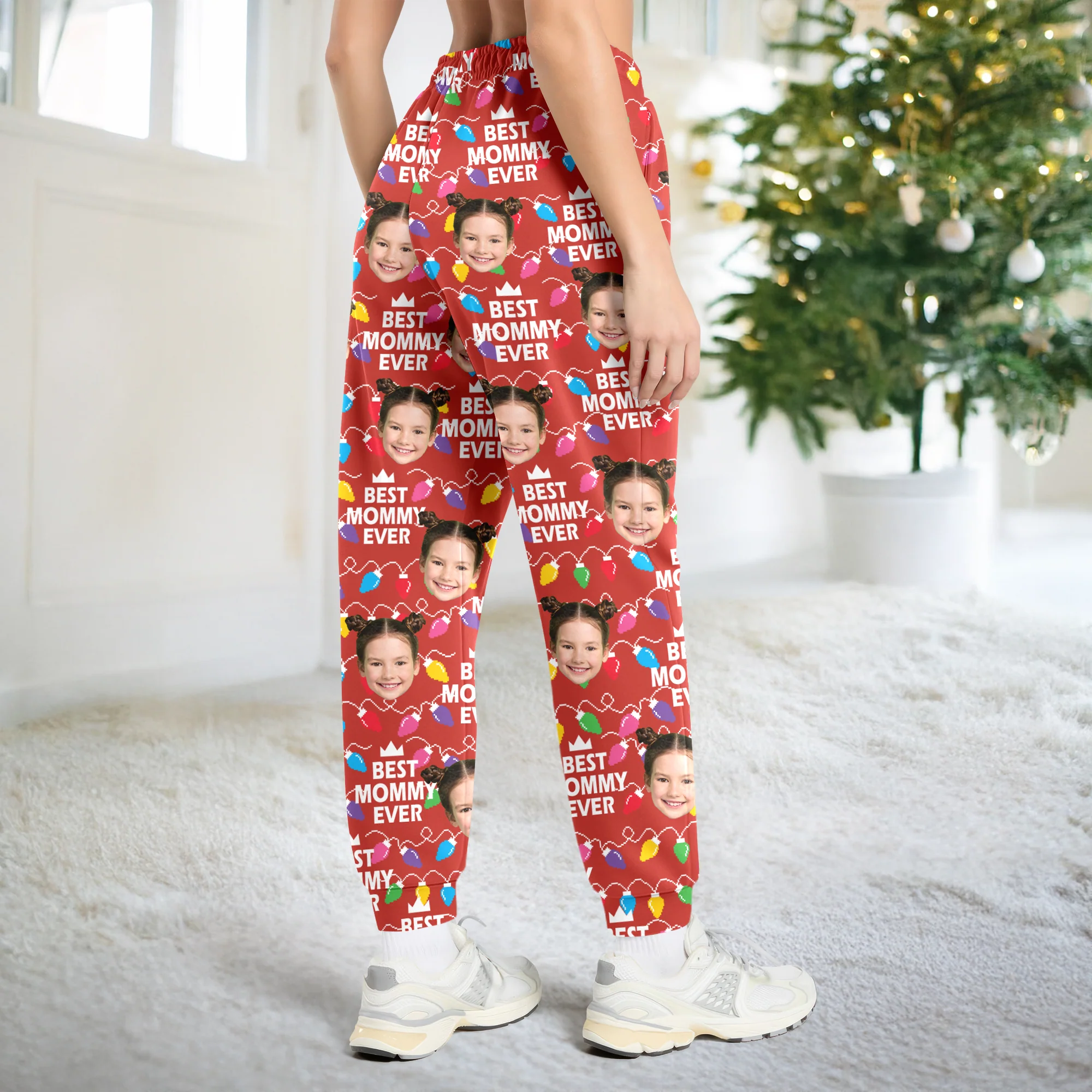 Best Mom Dad Ever Christmas Light - Personalized Sweatpants CH07 899396 - Image 6