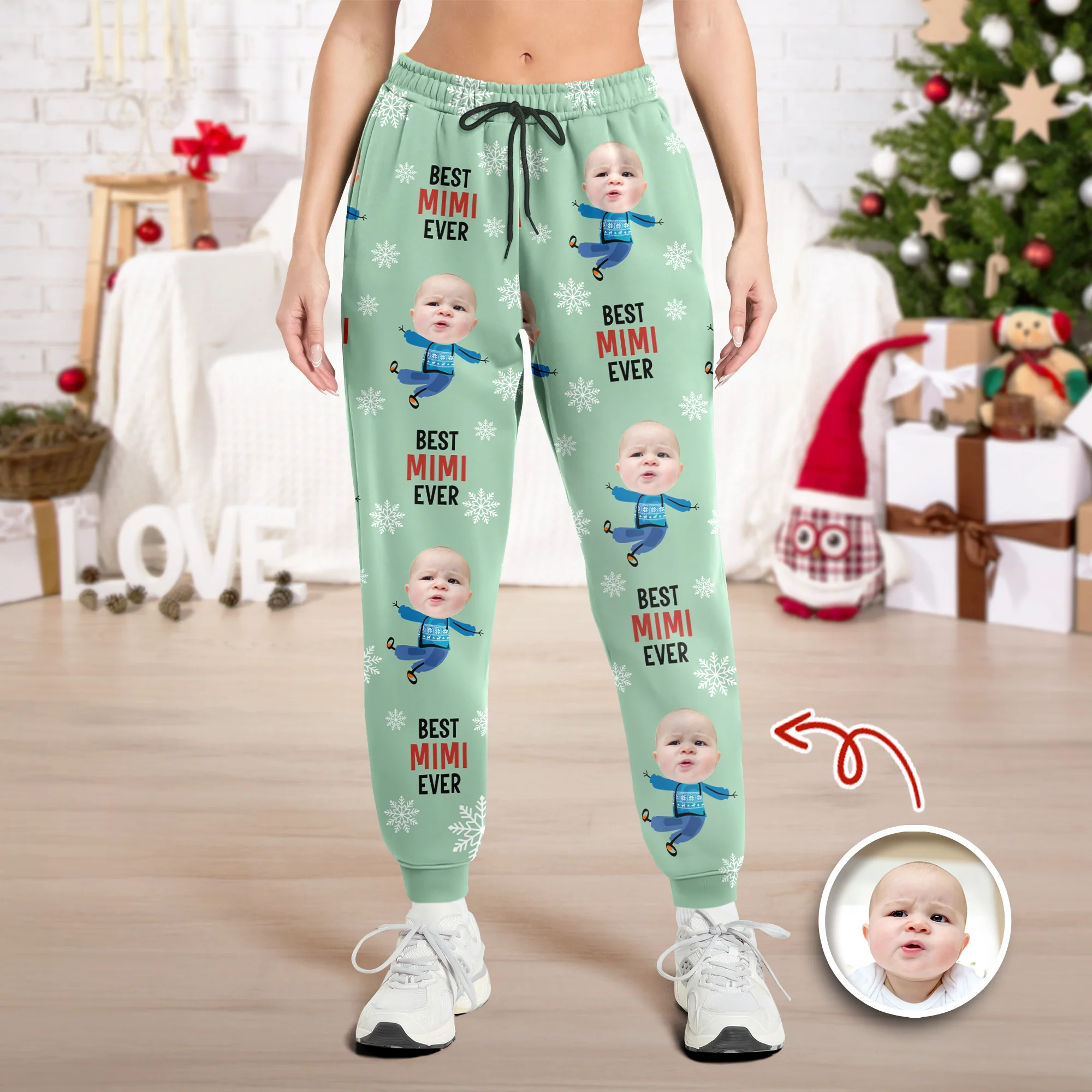 Best Nana Ever Custom Grandkids - Personalized Sweatpants LM32 895107 - Image 3