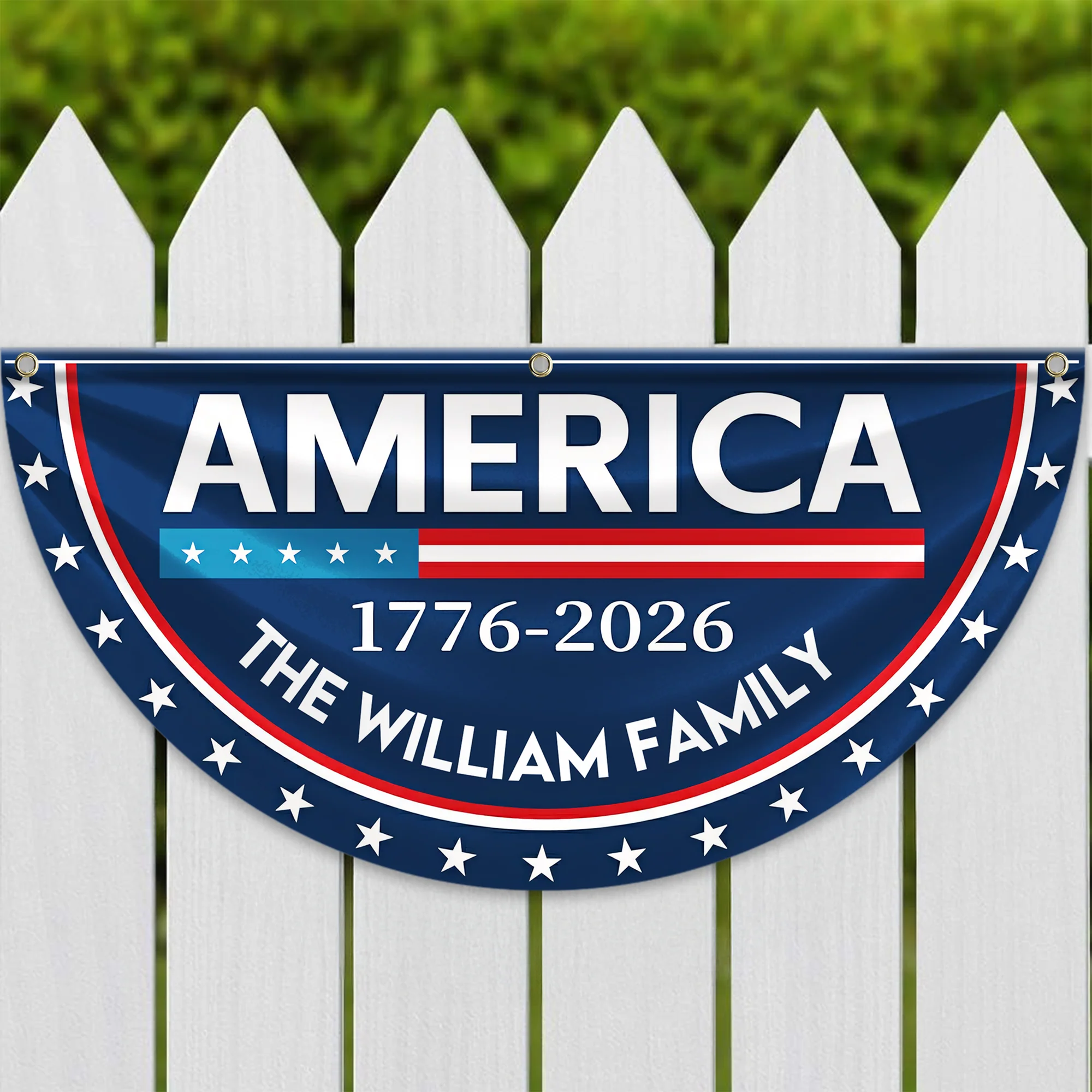 Celebrate America's 250 Years Anniversary Custom Family Name Non-Pleated Fan Flag CH07 910172 - Image 3