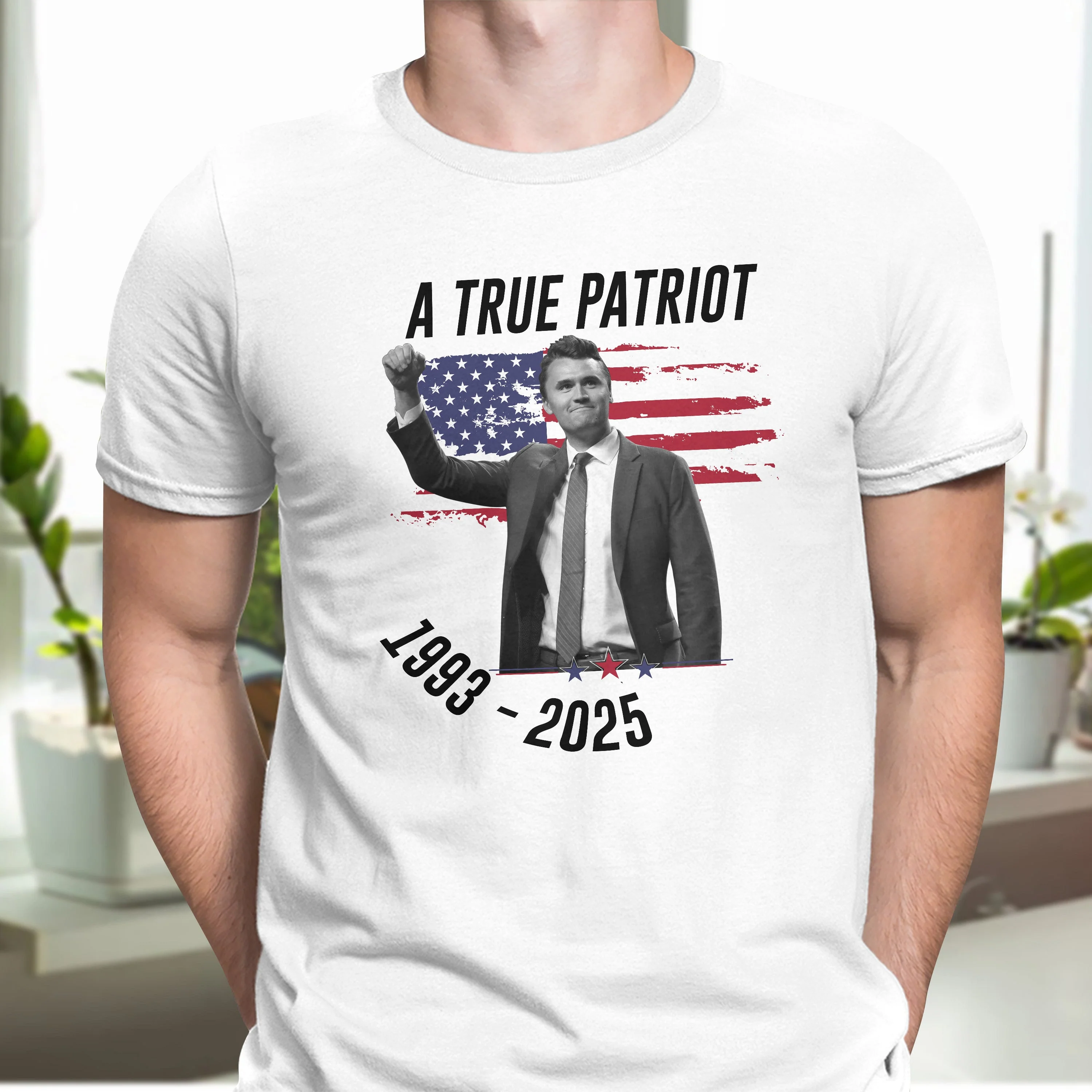 Charlie Kirk - A True Patriot Bright Shirt LM32 65437 - Image 5