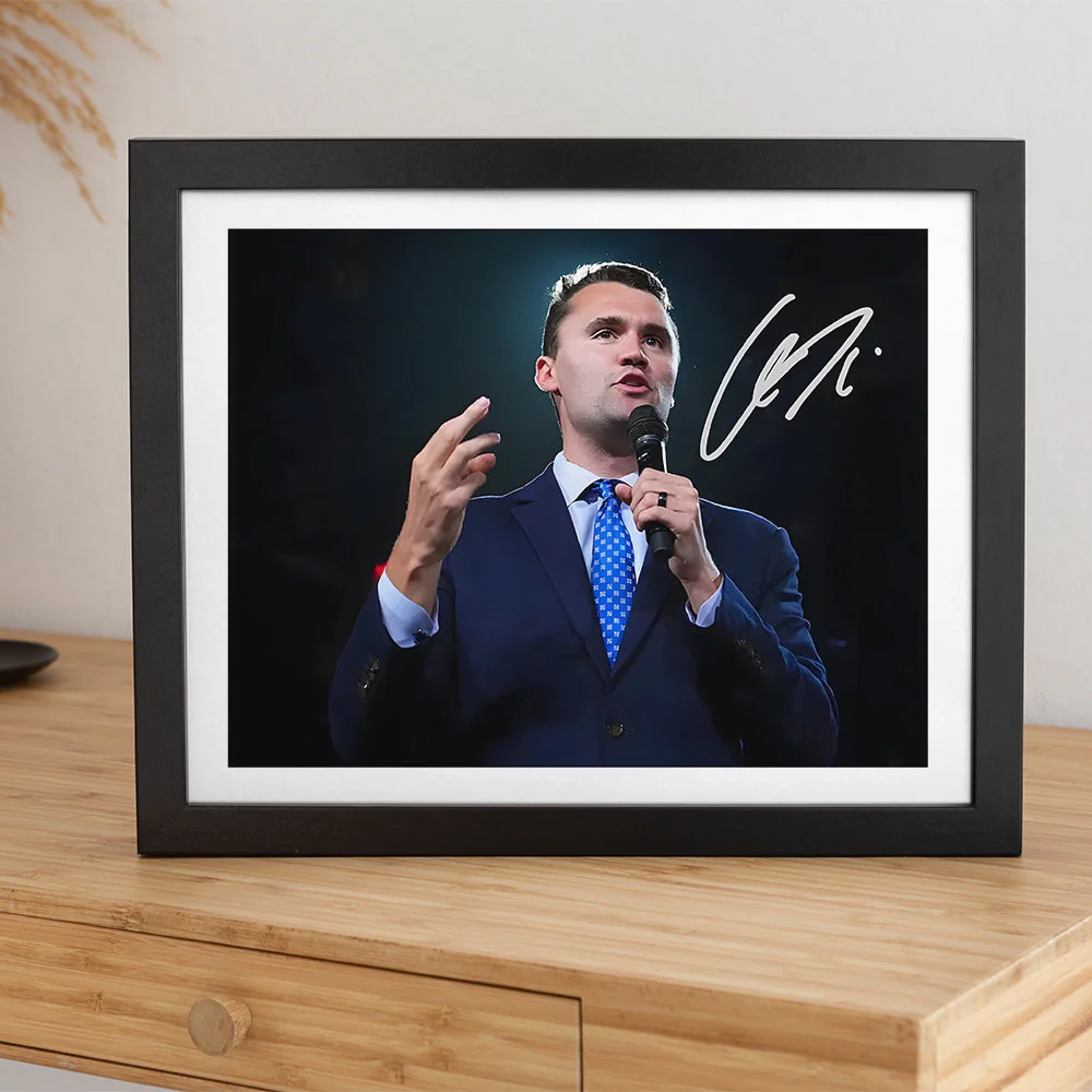 Charlie Kirk Autographed Signed Picture Frame HA75 64424 - Image 5